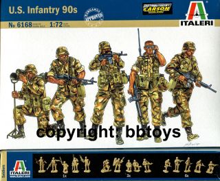 72 Figuren Italeri 6168 US Infantry 90s Irak Desert Storm etc