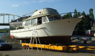 36 Fuß, GFK, Taiwan Trawler Motoryacht Motorboot Grand Banks