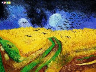 Vincent Van Gogh   Kornfeld mit Krähen k79973 90x120cm Ölgemälde