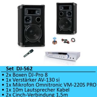Karaoke DJ Hifi Anlage Surround Verstärker Mikrofon