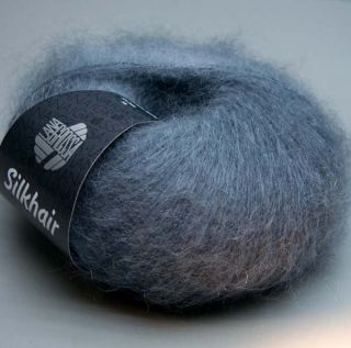 Lana Grossa Silkhair 012 gobelin blue 25g Wolle