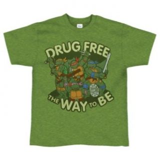 Teenage Mutant Ninja Turtles     Drug Free Adult T Shirt: 