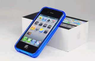 Belkin iPhone 4 Schutzhülle Cover Hülle Gummi Blau NEU