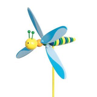Windspiel Libelle Holz Garten Propeller Windrad [Spielzeug] 