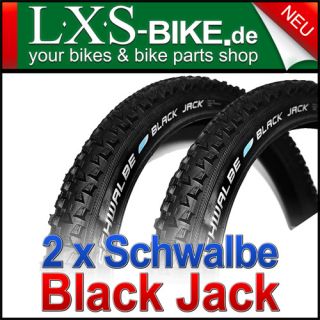 2x Schwalbe Black Jack KevlarGuard Draht 26x1,90  47 559 schwarz