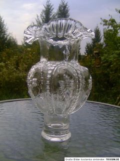 Jugendstil Pressglas Glas Vase Tafelaufsatz