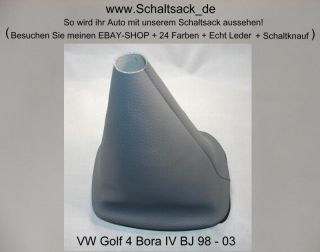 Schaltsack Schaltmanschette VW Golf 4 Bora VW Lupo Farbe Grau für