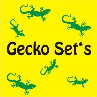 Wandtattoo Set Gecko Sticker Wand Aufkleber Gekko Geko