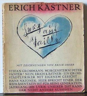 Erich Kästner   Herz auf Taille Zeichnungen Erich Ohser EA selten
