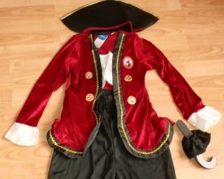 Pirat Piraten Kostüm Captain Hook 110/116 Neu