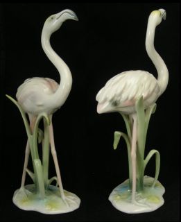 Alka Kayser Kunst Porzellan Vogel Flamingo von Bochmann
