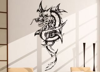Drachen Dragon Fantasy Motiv 111 Tribal Wandaufkleber neu