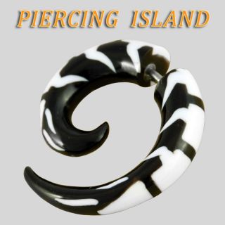 Ohrringe Spiralen Horn Fake Ear Plug Ohr Piercing Schmuck F114