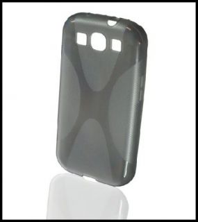 Line Tasche Transparent Grau Für Samsung Galaxy i9300 S3 Handy