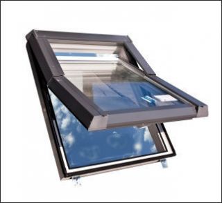 PVC Dachfenster SKYLIGHT 66x118 Kunststoff mit Eindeckrahmen