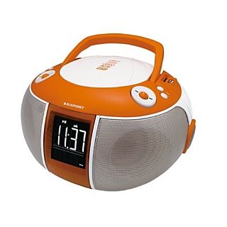 Blaupunkt B9 Boombox (Uhrenradio, CD/Radio, 2x 2 Watt) orangevon M3