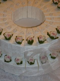 40 Stück Gastgeschenke Brautpaar Hochzeit Deko Gastgeschenktorte rosa