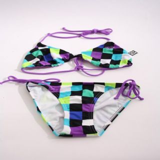 Roxy Triangle Bikini Venice Beach Cha Cha Tie Sides lila XS   XL *NEU