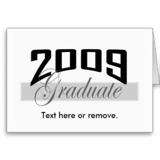 Graduate 2009 graduation card invitation II