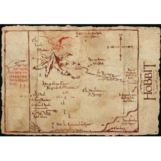 Map   Der Einsame Berg Karte (98 x 68 cm) Spielzeug