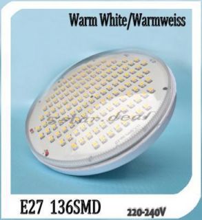 E27 136 SMD LED Strahler Leuchte Lampe 8Watt Celling Lampen warmwiess
