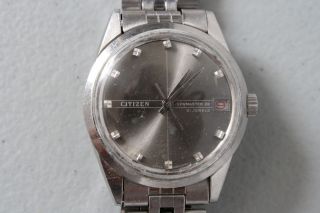 Vintage Estate Citizen New Master 22 21 Jewels Mans Wristwatch Running