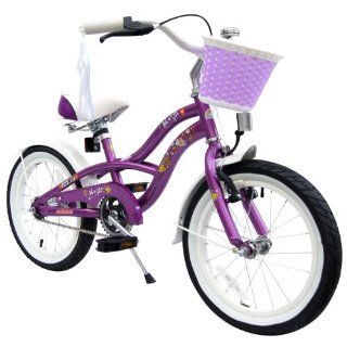 bike*star 40.6cm (16 Zoll) Kinder Fahrrad Cruiser   Lila 
