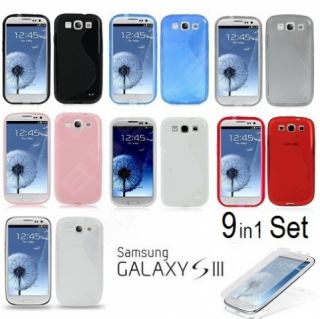 9in1 Samsung Galaxy S3 Silikon TPU Case Bumper Schutz Huelle Tasche