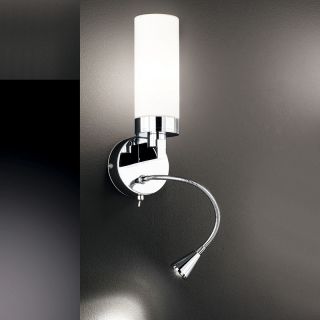 NEU* Moderne LED Wandleuchte chrom verstellbar Wandlampe Leselampe