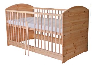 Holz Babybett Kombi Kinderbett 140x70cm Gitterbett Bett Juniorbett