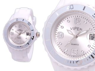 Viper Small Face Silikon Uhren Damenuhr Retro Uhr Datum Herrenuhr