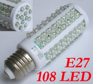 108 LED E27 Weiß Strahler Lampe Licht Leuchte Birne Neu