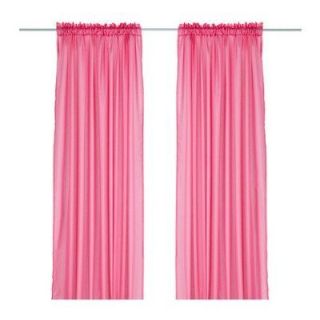 VIVAN 2 GARDINENSCHALS VORHANG GARDINE ROSA PINK 145 X 300 NEU & OVP