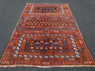 Perser Teppich Gashgai 206 x 143 cm Gaschgai Alter Orient Carpet Old