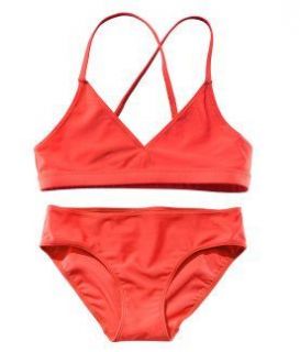 TOP Mädchen H&M Bikini Badeanzug orange Gr.158/164 NEU