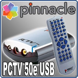 Pinnacle PCTV 50e   USB TV Karte Fernsehkarte extern Fernbedienung