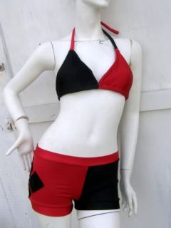 Harley Quinn Batman S XL Bikini Swim Suit bathing costume Cosplay
