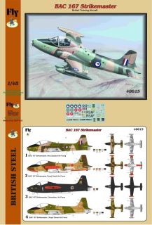 BAC 167 Strikemaster Plastic Kit 148 Fly Models 48015