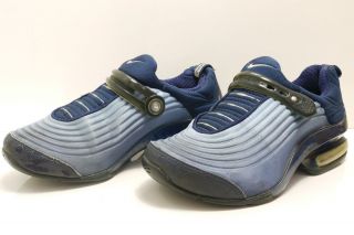 NIKE AIR MAX Sneaker Sportschuhe Blau Schwarz Textil GR 38,5 #W158