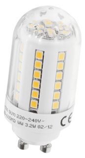 LED SMD Lampe Leuchte Kerze GU10 160° 3W Warmweiß = 30Watt