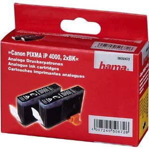 Hama Druckerpatrone Print Cartridge für Canon Pixma IP4000 2xBK
