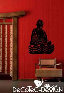 W175 Buddha Asia Wandtattoo Wandaufkleber Badezimmer