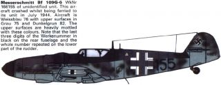 72 Hasegawa   Nr. 51317 Messerschmitt Bf109G 6 Gustav 6 AP17