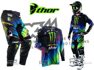 Thor Core Motocross Enduro Combo Pro Circuit Monster 2012 fox green