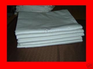 6x DAMAST Tischdecke Tafeltuch Baumwolle 130x190 cm weiß glatt NEU