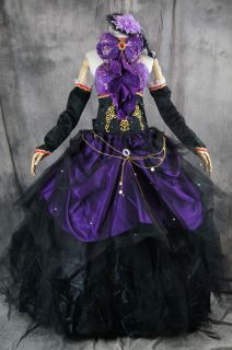 a197 Gr. L VOCALOID LUKA Cosplay Kostüm Gothic ABENDKLEID dress
