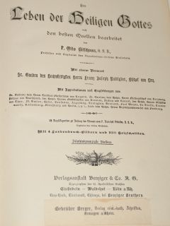 Leben der Heiligen um 1880 mit Goldrand & 330 Holzschnitte Holzschnitt