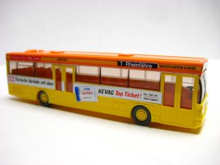 Wiking MAN SL 202 Werbemodell KEVAG Stadt Linienbus