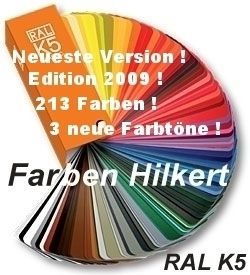 Ral Farbfächer Farbkarte K5 Classic 213 Farbtöne neu !