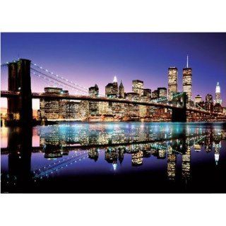 New York   Brooklyn Bridge In Der Morgenröte XXL Poster (136 x 96cm)